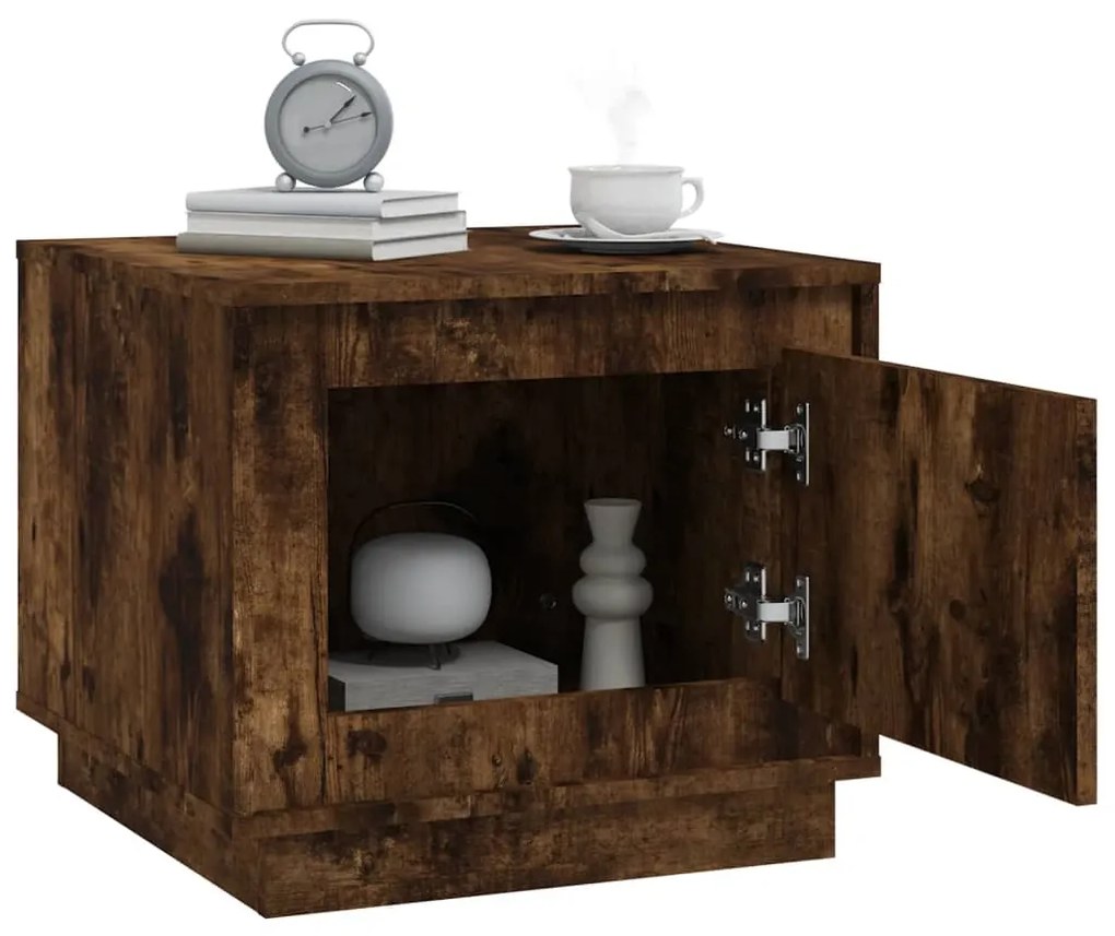 Mesa de centro 51x50x44 cm derivados madeira carvalho fumado