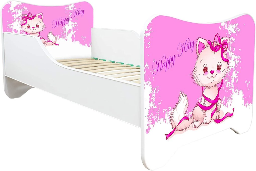 CAMA INFANTIL CRIANÇAS OFERTA COLCHÃO ESPUMA HAPPY KITTY – HAPPY KITTY 140x70 ROSA