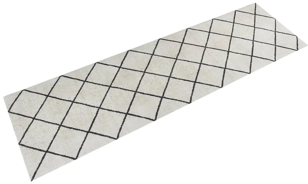Tapete de cozinha lavável 45x150 cm veludo padrão quadrados