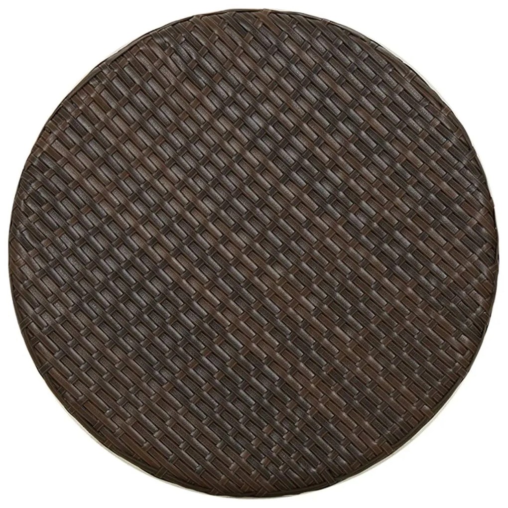 Mesa de centro 45 cm vime PE castanho