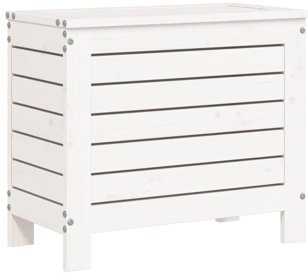 7 pcs conjunto de sofás para jardim pinho maciço branco