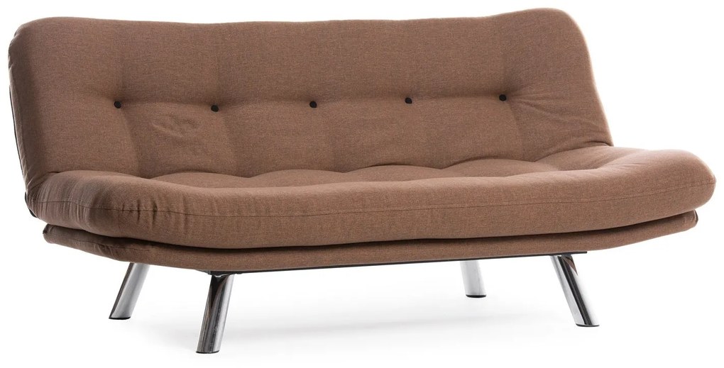 Sofá-Cama 3 Lugares Misa – Castanho Claro – 180x110 cm