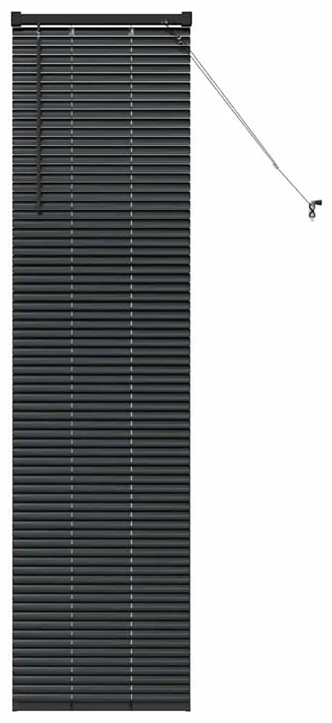 Persiana de Janela com cortinas Outros Manual Preto 80 x 130 cm Alumín