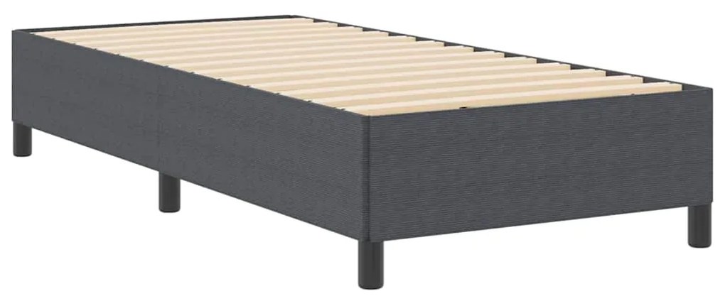 Cama vidaXL Cinza Escuro 90x200 cm em Tecido Cotele