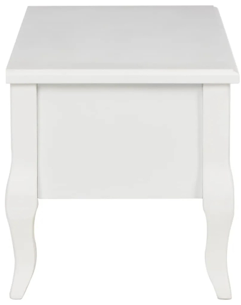 Móvel de TV 100x35x35 cm madeira branco