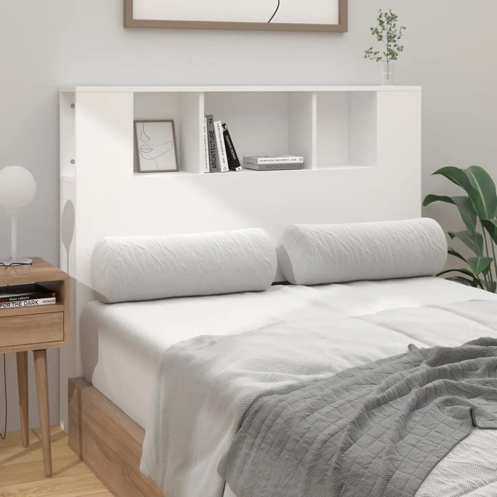 Armário de cabeceira 120x18,5x102,5 cm branco