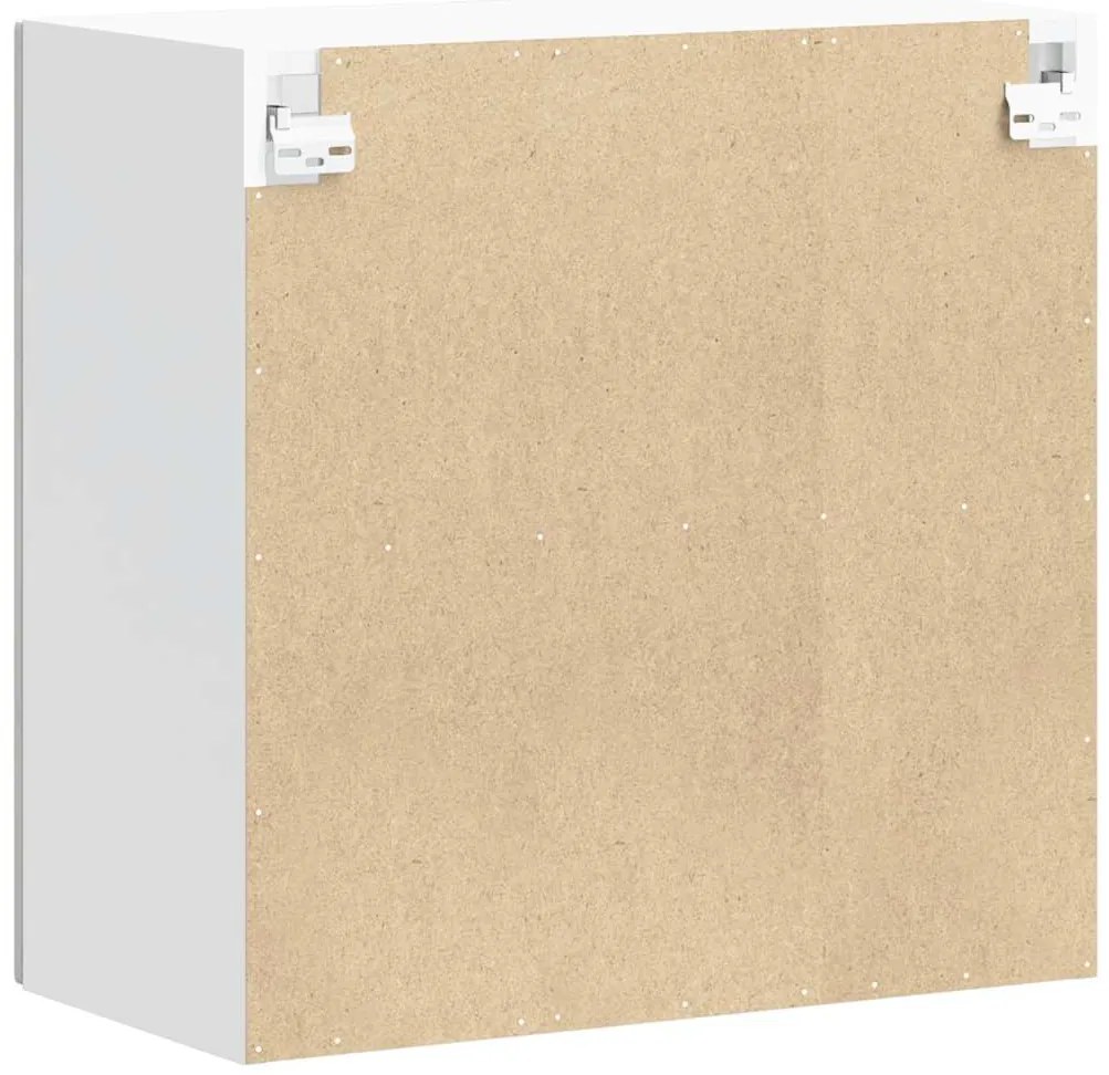 Armário de parede de cozinha porta vidro Lucca cinza cimento