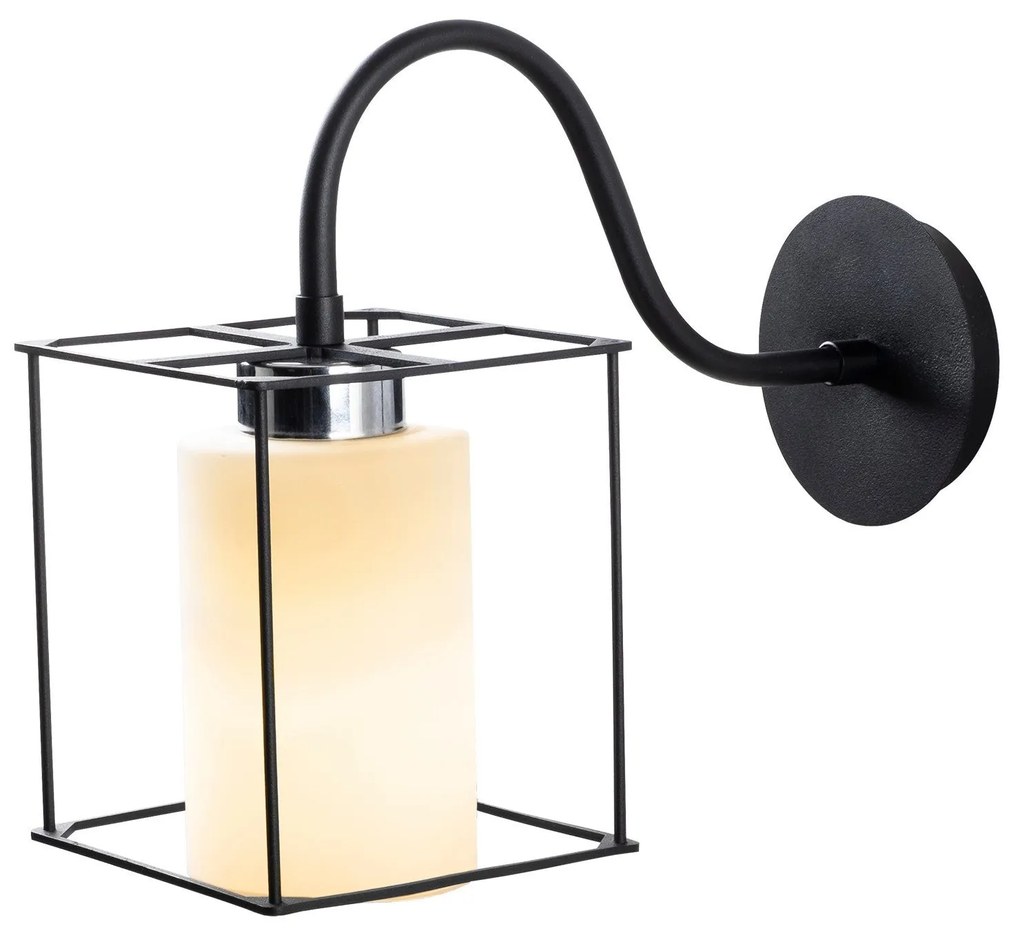 Candeeiro de Parede Swank – Preto – 15 x 33 x 28 cm