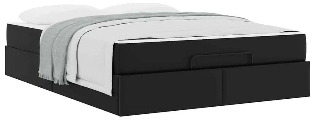 Estrutura de cama com colchão Outros Preto 160 x 200 cm