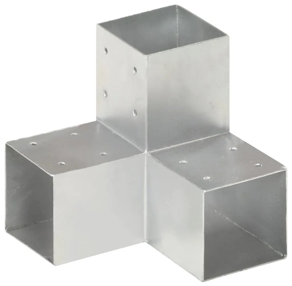 vidaXL Base para poste em forma de Y 91x91 mm metal galvanizado
