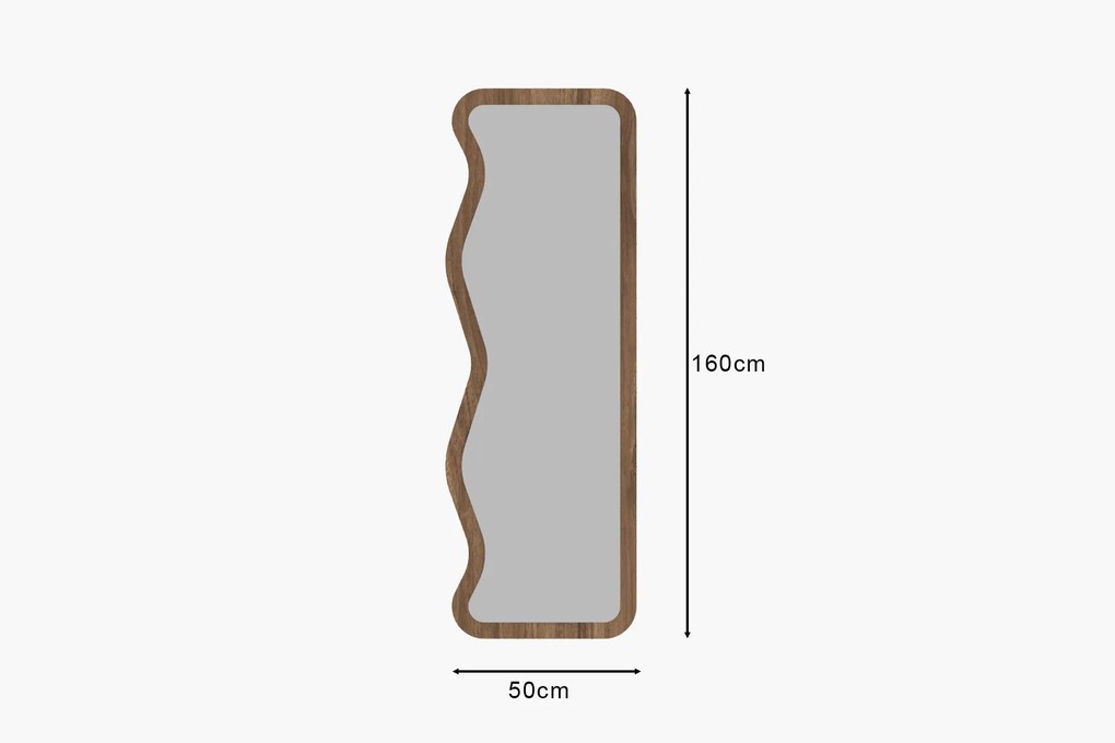 Espelho Asel – Nogueira – 50x160x2,2 cm
