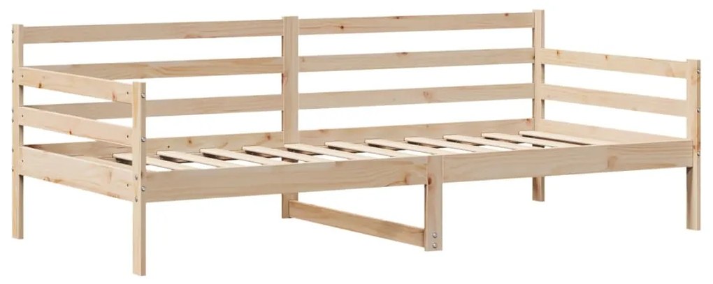 Sofá-cama com gavetas 90x200 cm madeira de pinho maciça