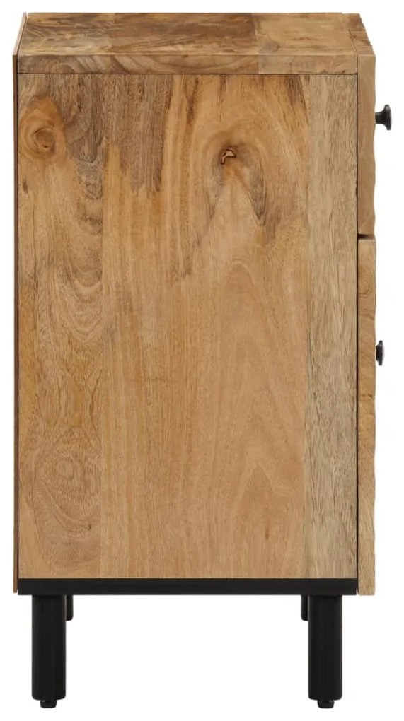 Mesa de cabeceira 50x33x60 cm madeira de mangueira maciça