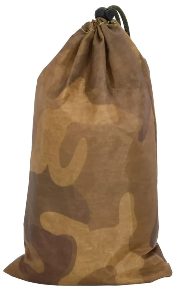 Rede de camuflagem com saco de arrumação 410x285 cm areia