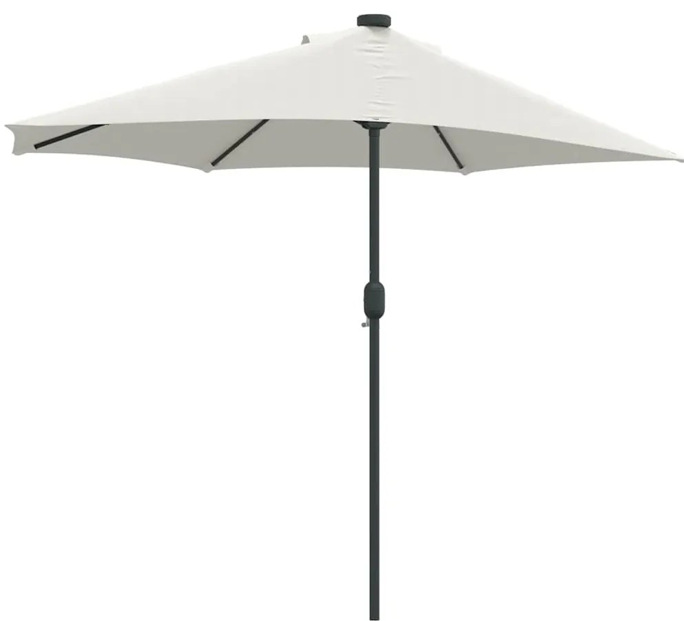 Parasol de Jardim Meio Areia Largo Alumínio