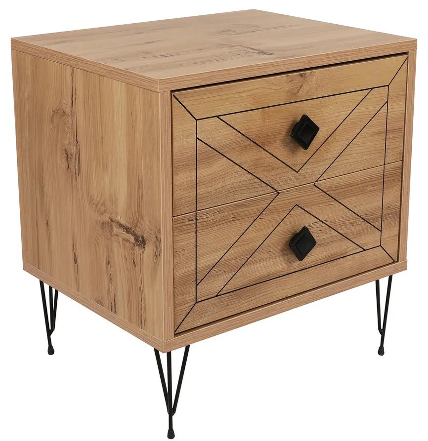 Mesa de Cabeceira Luna – Pinho – 50 x 55 x 40 cm