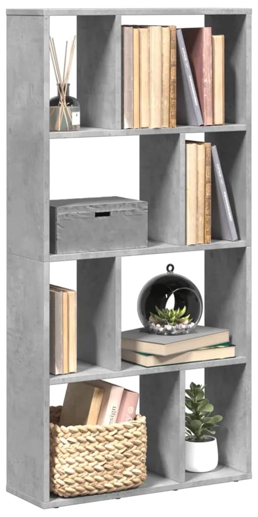 Estante 60x20x120 cm derivados de madeira cinzento cimento