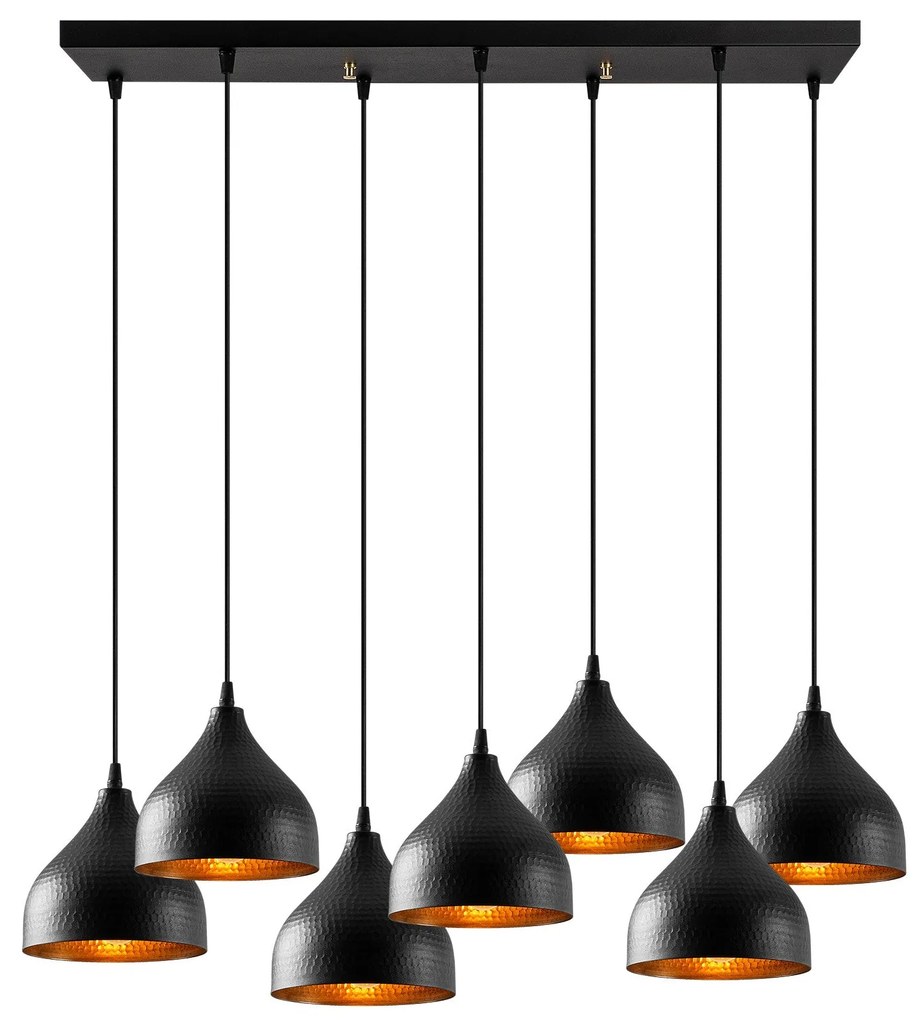Candeeiro Chandelier Tattoo – Preto – 88 x 40 cm