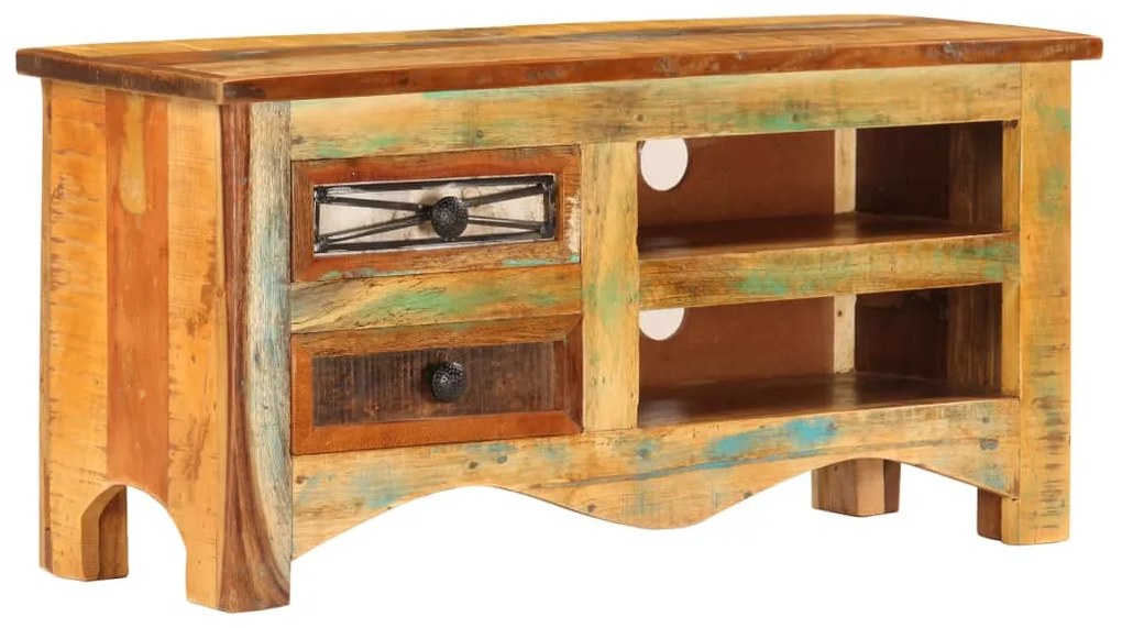 vidaXL Móvel de TV 80x30x40 cm madeira recuperada maciça