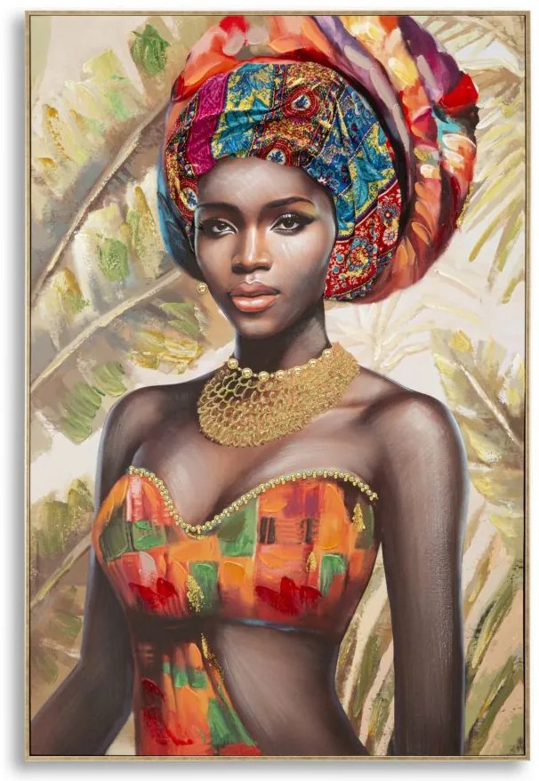 PINTURA EM TELA COM MOLDURA DEVA -B- 82X4,5X122 CM