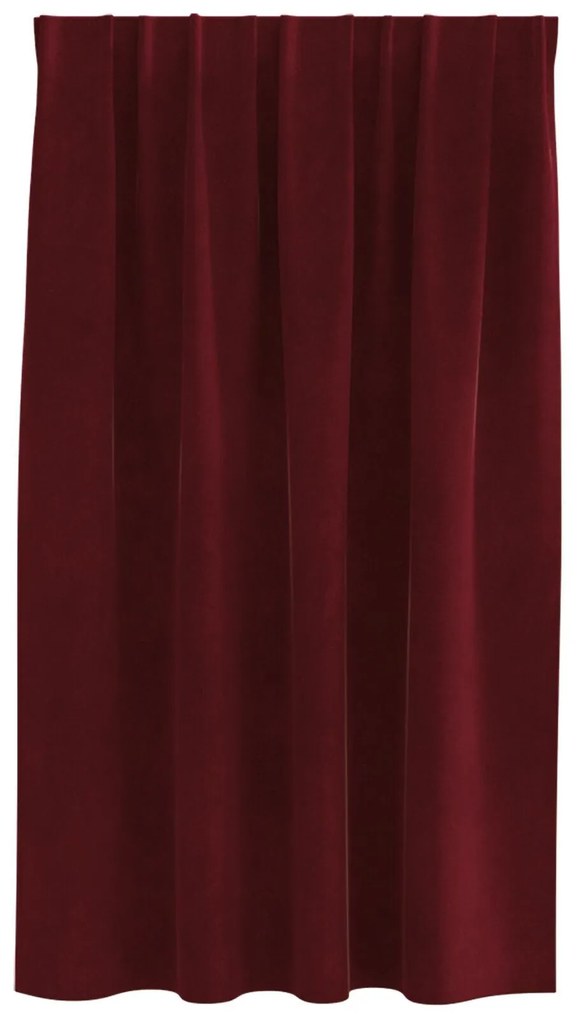 Cortinas Blackout vidaXL com fita superior 2 pcs Bordô Veludo