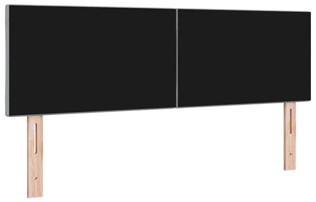 Cabeceira Design Blocos de Diamante Cinza Claro, 144 cm, em Tecido