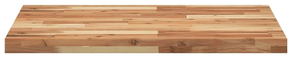 Tampo de mesa retangular 100x60x4 cm madeira de acácia maciça