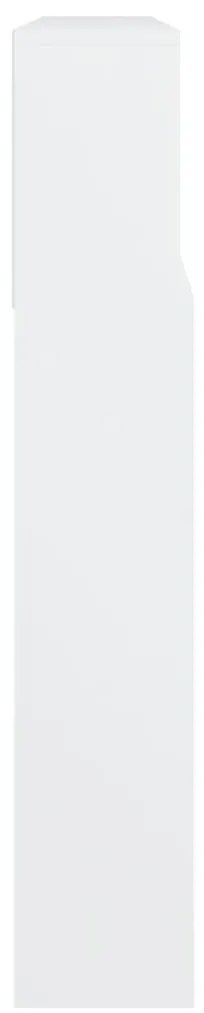 Cabeceira de cama com armário 220x19x103,5 cm branco