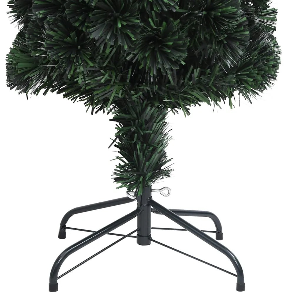 Árvore de Natal artificial fina c/ suporte 120 cm fibra ótica