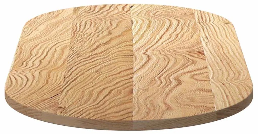 Tampo de mesa 100x50x2 cm madeira de carvalho maciça oval