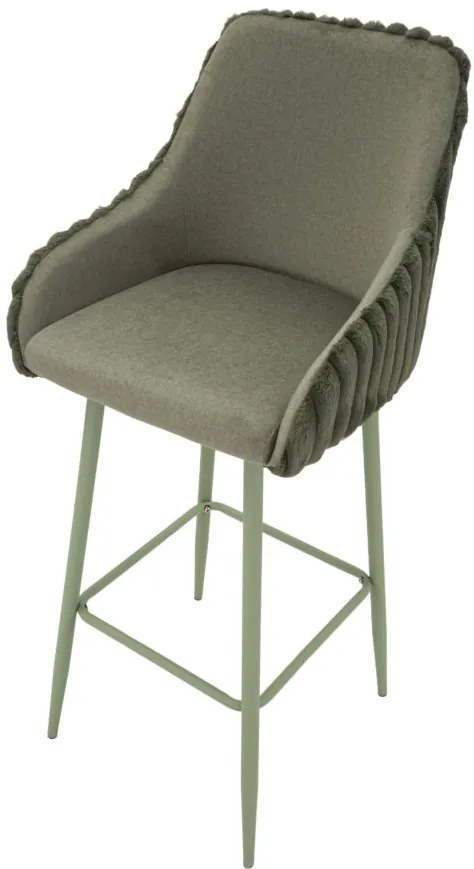CONJUNTO DE 2 BANCOS DE BAR ALASKA VERDE 52X46X111 CM (ALTURA DO ASSENTO 78 CM)