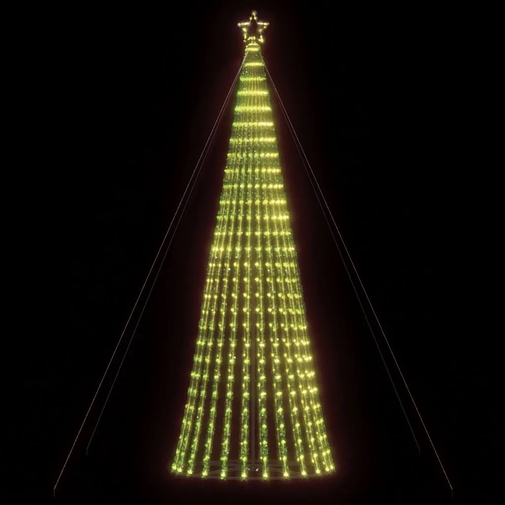 vidaXL LED Árvore de Natal 1028 LEDs Branco Quente 403 cm