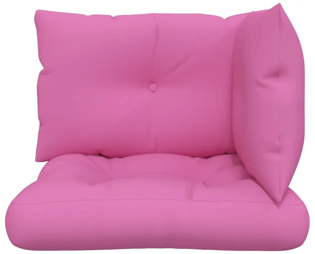 Almofadões p/ móveis de paletes 3 pcs tecido oxford rosa