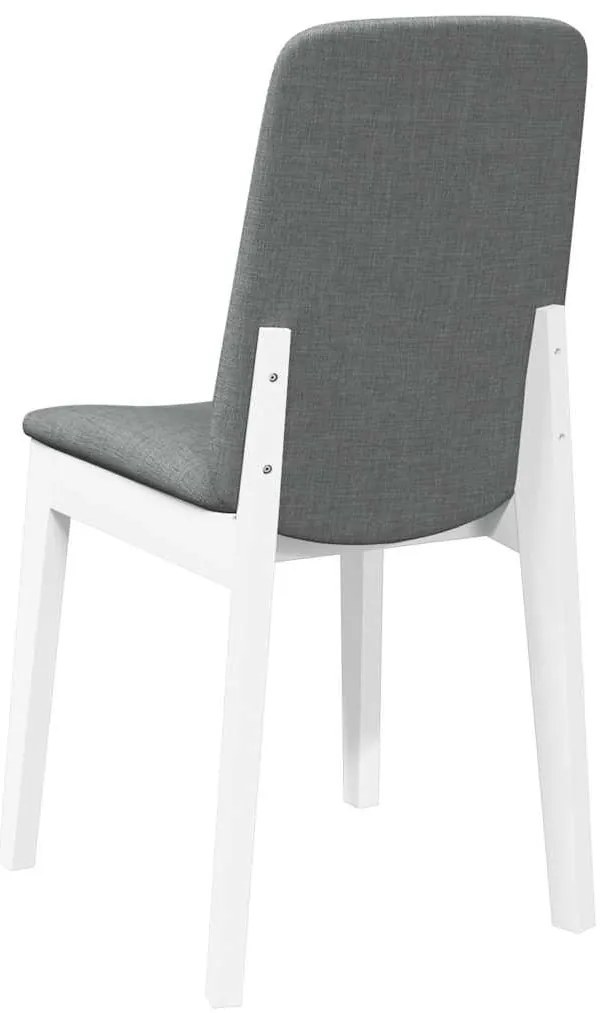 Cadeiras de jantar com almofadões 2 pcs madeira maciça branco