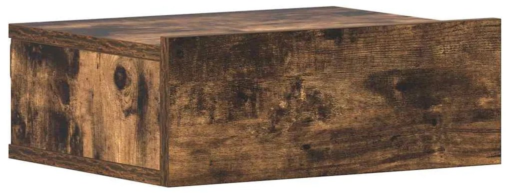Mesas cabeceira susp. 2pcs 40x30x15 cm cor carvalho fumado