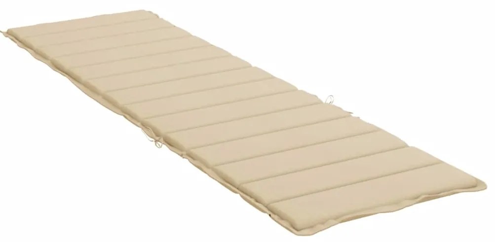 Almofadão p/ espreguiçadeira 200x60x3 cm tecido oxford bege