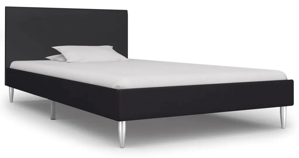 280941 vidaXL Estrutura de cama 90x200 cm tecido preto