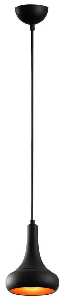 Candeeiro Suspenso Berceste – Preto – 16 cm x 117 cm