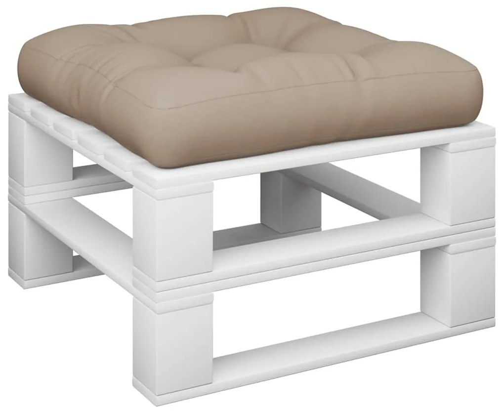 Almofadão móveis paletes 60x61,5x10cm tecido cinza-acastanhado