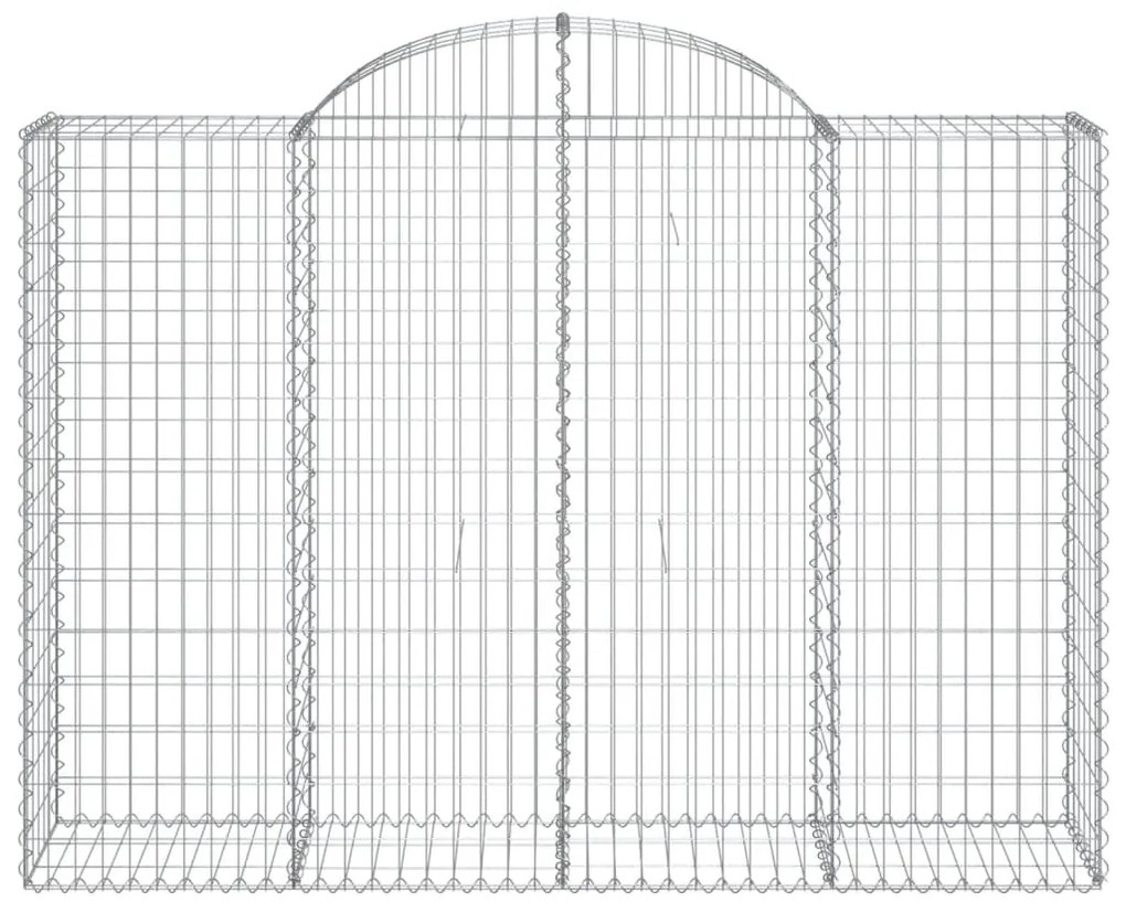 Cestos gabião arqueados 11 pcs 200x50x140/160 ferro galvanizado