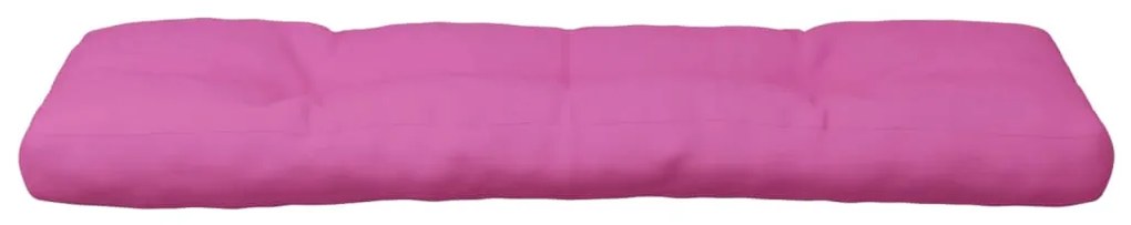 Almofadão para sofá de paletes 120x40x12 cm tecido rosa
