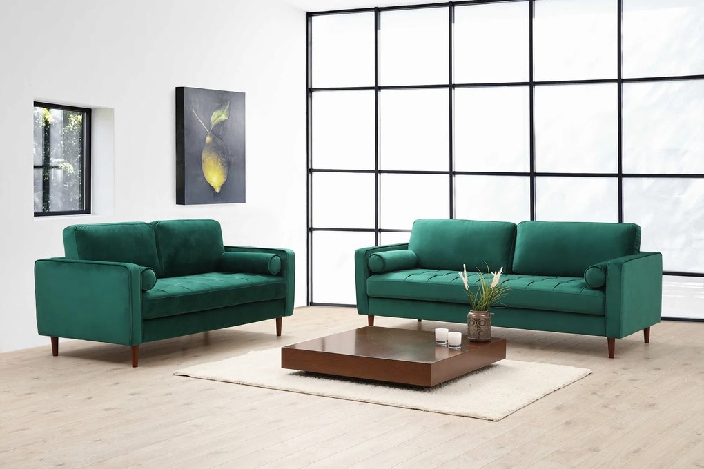 Sofá de 2 Lugares Rome – Verde – 175x90x70 cm