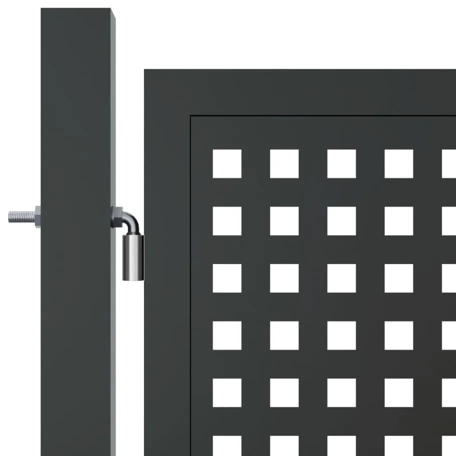 Portão de jardim 400x175 cm aço antracite