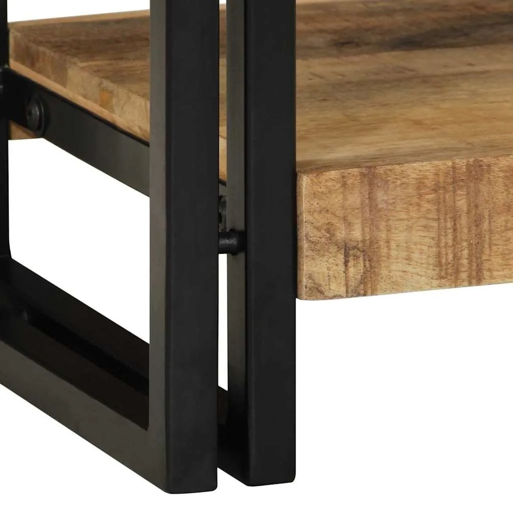 Mesa Console vidaXL 90x33x75 cm Madeira de Mangueira Sólida e Rústica