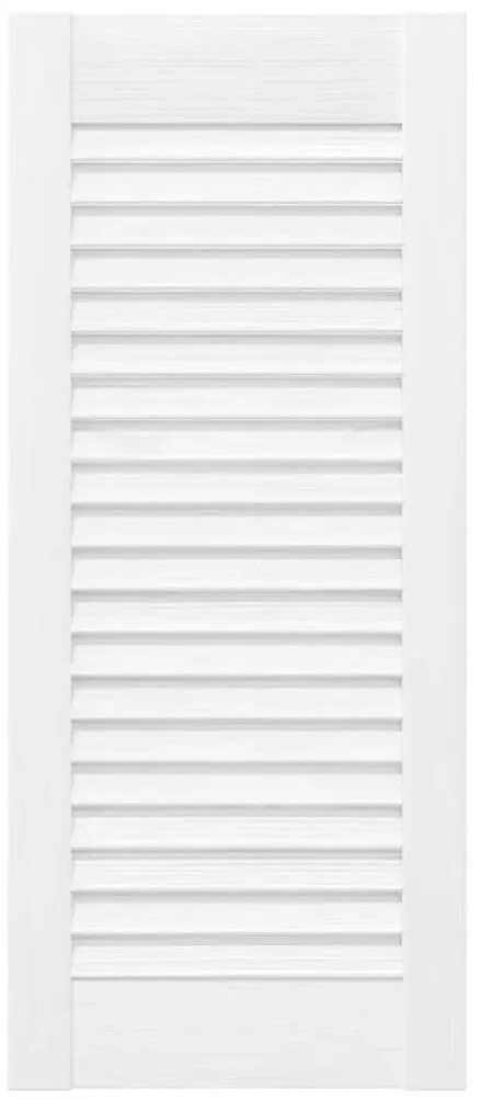 Portas de armário 4 pcs design de persiana 69x29,5 cm branco