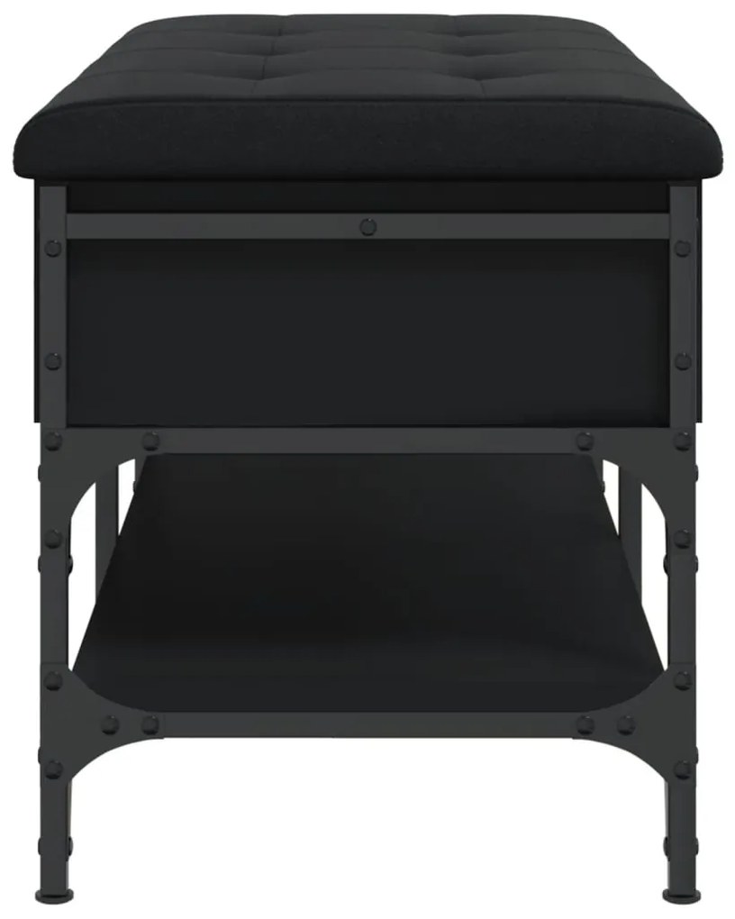 Banco sapateira 82x42x45 cm derivados de madeira preto