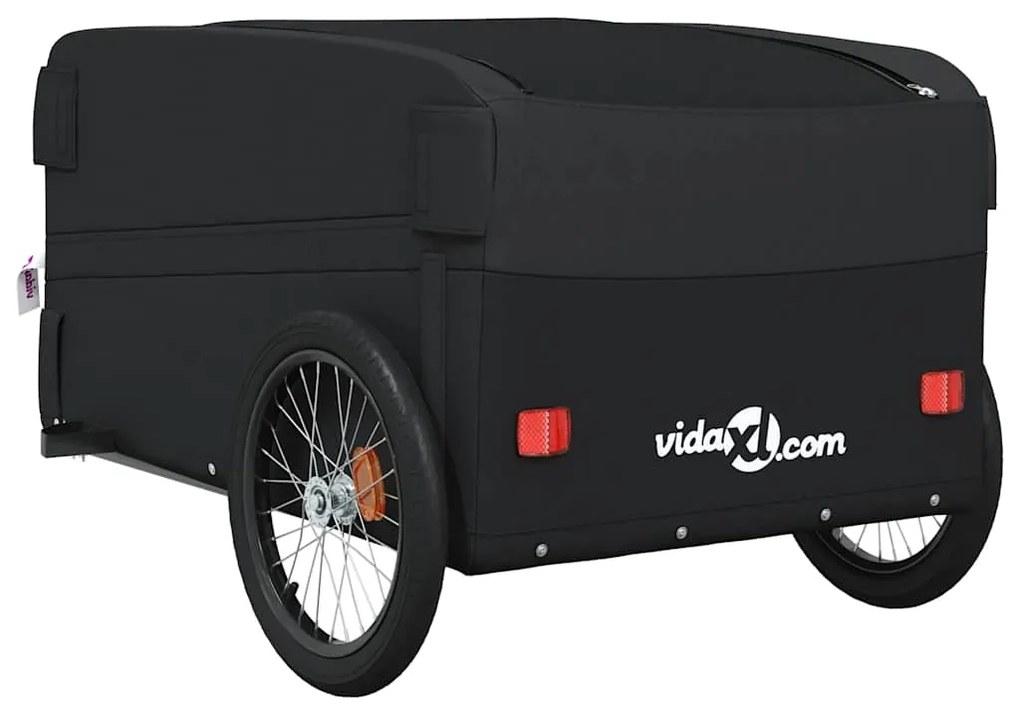 Reboque para bicicleta 45 kg ferro preto