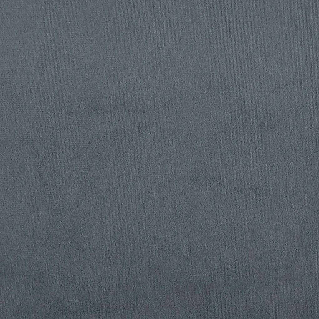 Cama boxspring com colchão 120x190 cm veludo cinzento-escuro