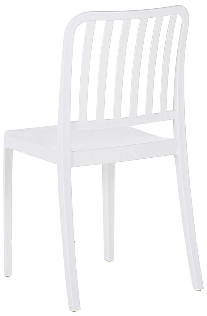 Conjunto de 2 cadeiras de jardim brancas SERSALE Beliani