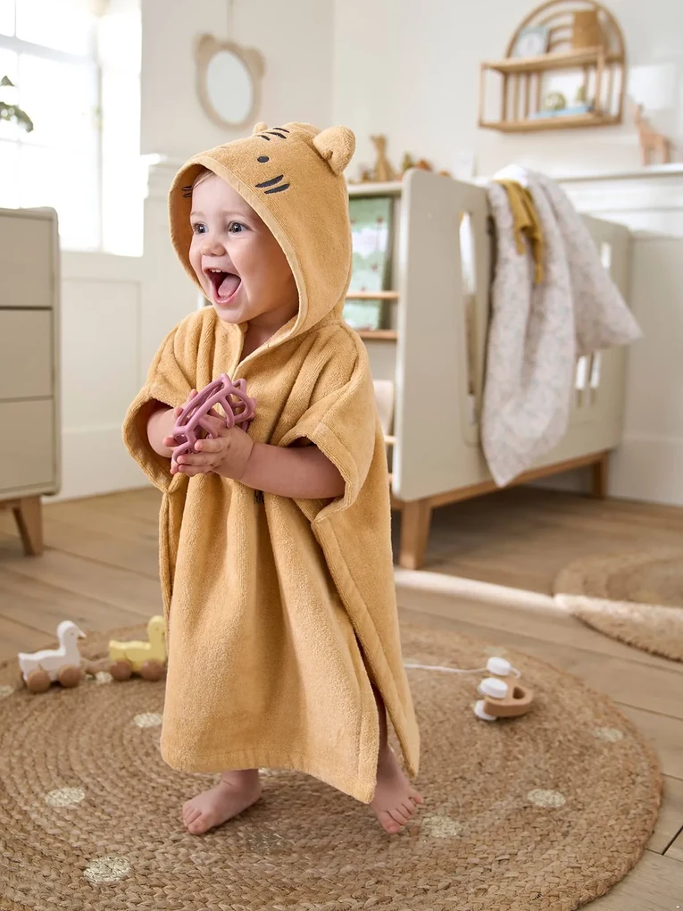 Poncho de Malha para Bebé Menina